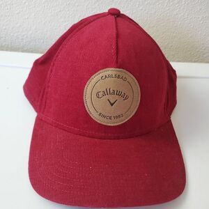 2019 Callaway Carlsbad Red Corduroy Adjustable Snap Back Hat